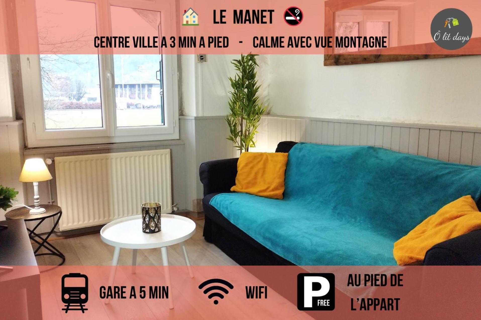 Le Manet - Appartement Proche Centre Ville - Parking Gratuit บอนน์วิลล์ ภายนอก รูปภาพ